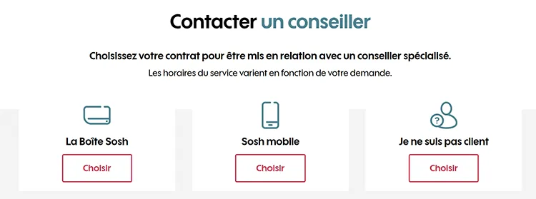chatter avec un conseiller sosh