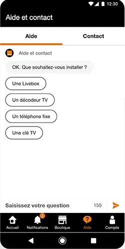 assistance chat sur orange et moi