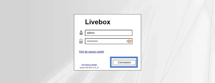 connexion interface Livebox 6