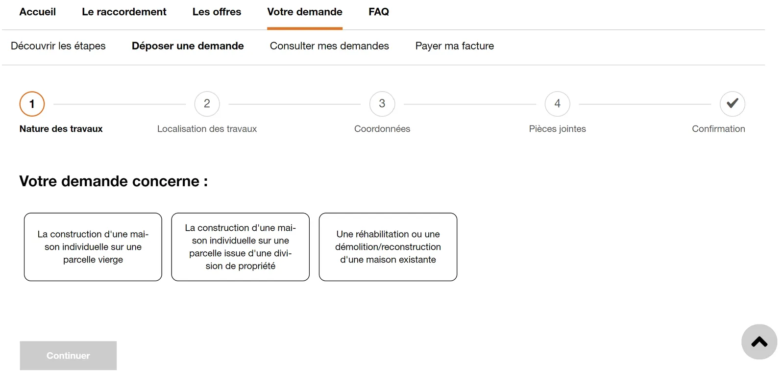 demande de raccordement orange france telecom