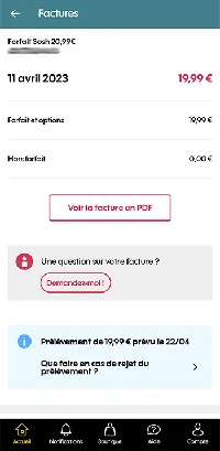 smartphone bleu