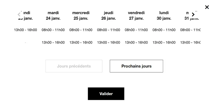 prise de rendez-vous pour l'installation d'internet avec orange