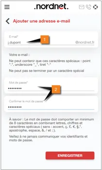 créer adresse mail nordnet
